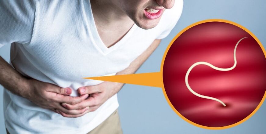 Symptome, die das Vorhandensein von Parasiten anzeigen